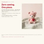 Heart Keychain Bear – small crochet keychains (photo 8)