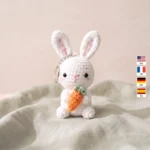 Bunny with Carrot Keychain – rabbit crochet pattern