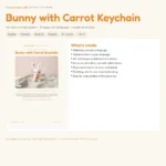 Bunny with Carrot Keychain – rabbit crochet pattern (photo 3)
