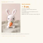 Bunny with Carrot Keychain – rabbit crochet pattern (photo 6)
