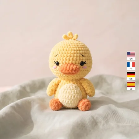 Spring Duckling – no-sew amigurumi crochet pattern