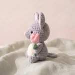 Mouse with a Tulip – no-sew amigurumi crochet pattern (photo 10)