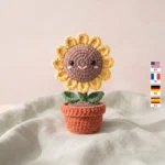 Sunflower in a Pot – no-sew amigurumi crochet pattern