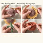 Sunflower in a Pot – no-sew amigurumi crochet pattern (photo 4)