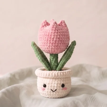 Tulip Bouquet Trio – no-sew amigurumi crochet pattern (photo 2)