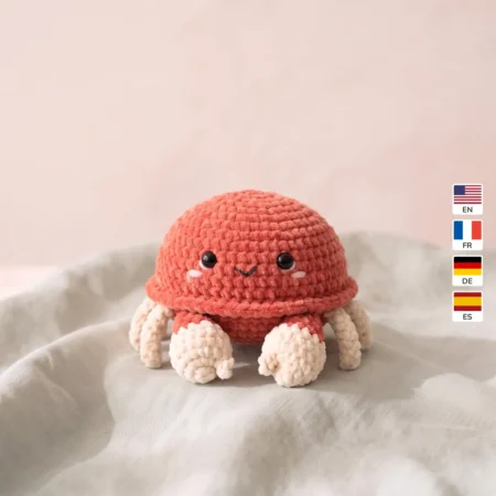 Little Crab – no-sew amigurumi crochet pattern
