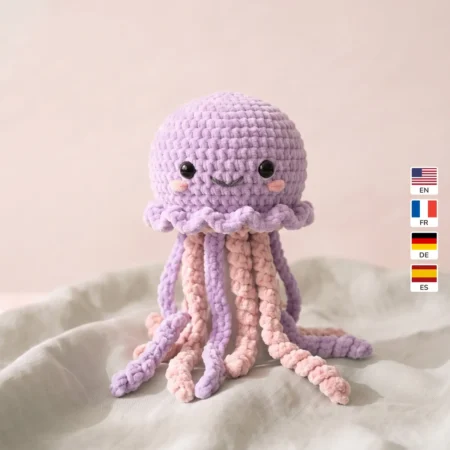 Jellyfish – no-sew amigurumi crochet pattern