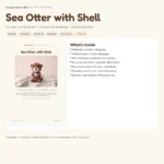 Sea Otter with Shell – no-sew amigurumi crochet pattern (photo 3)