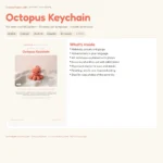 Octopus Keychain – crochet octopus pattern (photo 3)