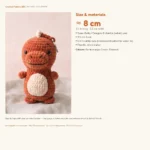 Mini T-Rex Keychain – dinosaur crochet pattern (photo 6)