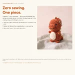 Mini T-Rex Keychain – dinosaur crochet pattern (photo 8)