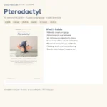 Pterodactyl – dinosaur crochet patterns (photo 3)