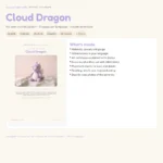 Cloud Dragon – mini dragon crochet pattern (photo 3)