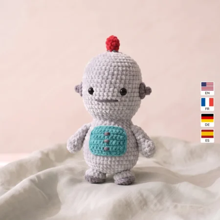 Little Robot – no-sew amigurumi crochet pattern