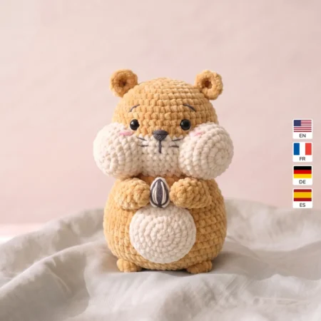 Chubby Hamster – no-sew amigurumi crochet pattern
