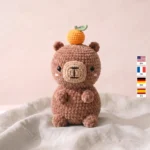 Capybara with Yuzu – no-sew amigurumi crochet pattern