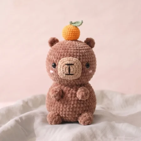 Capybara with Yuzu – no-sew amigurumi crochet pattern (photo 2)