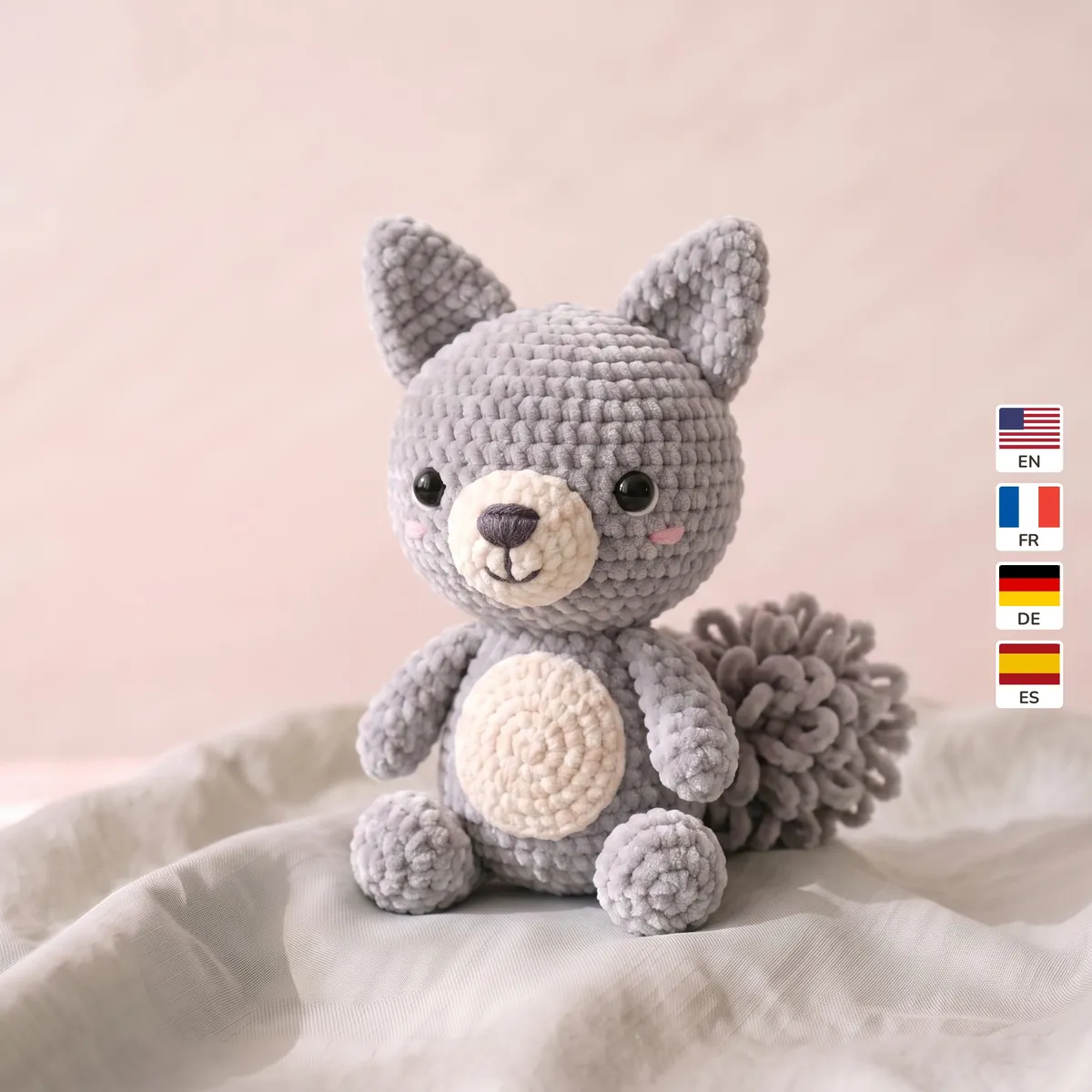 Wolf Pup 1 Wolf Pup – small crochet dog