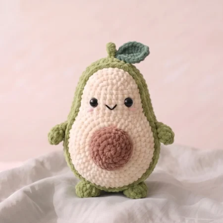 Avocado Buddy – no-sew amigurumi crochet pattern (photo 2)
