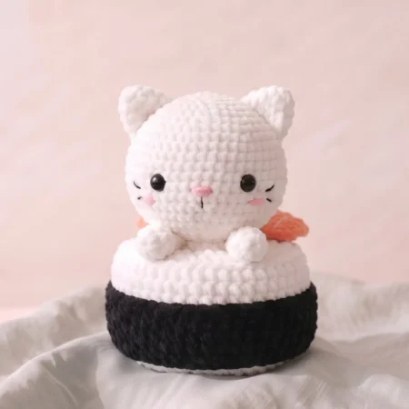 Sushi Roll Kitten – cat plush crochet pattern (photo 2)