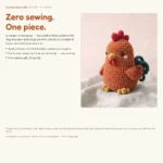 Rooster – no-sew amigurumi crochet pattern (photo 8)