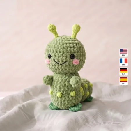 Caterpillar – no-sew amigurumi crochet pattern