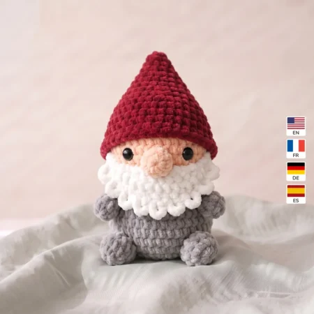 Garden Gnome – valentines gnome crochet pattern