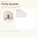 Firefly Keychain – how to make crochet keychain (photo 3)