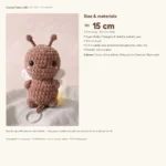 Firefly Keychain – how to make crochet keychain (photo 6)