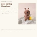 Firefly Keychain – how to make crochet keychain (photo 8)