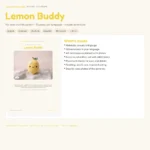 Lemon Buddy – no-sew amigurumi crochet pattern (photo 3)