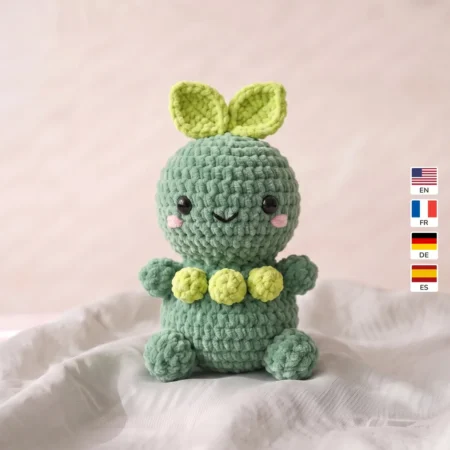 Pea Pod – no-sew amigurumi crochet pattern