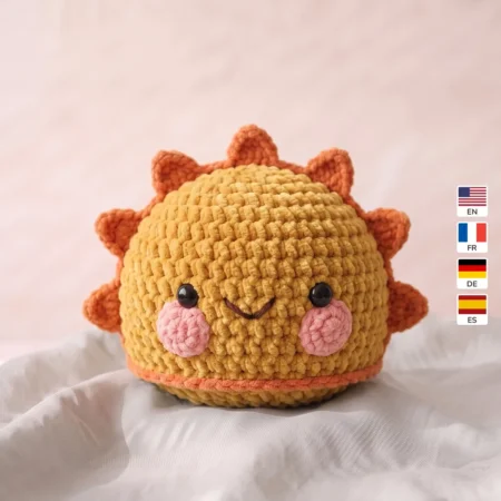 Sunny Sun – no-sew amigurumi crochet pattern