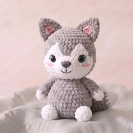 Husky Puppy – crochet dragon head for dog pattern (photo 2)