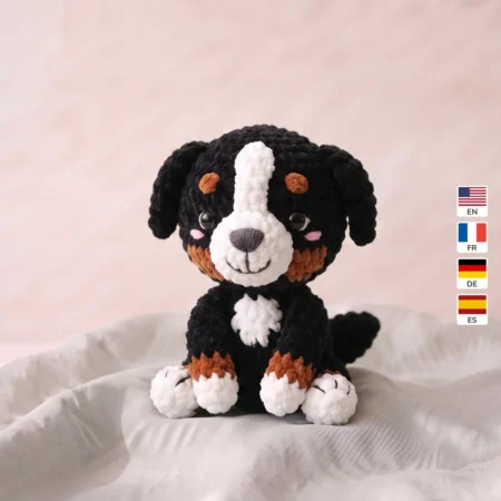 Bernese Puppy – crocheted dog pattern