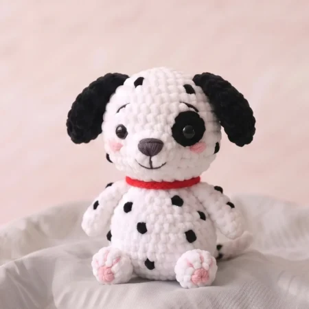 Dalmatian Puppy – crochet dog keychain (photo 2)