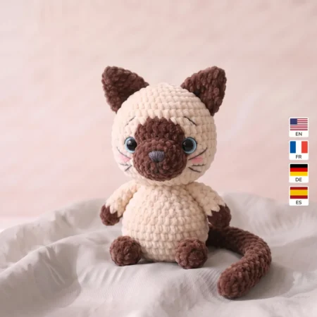 Siamese Kitten – crochet cat pattern amigurumi