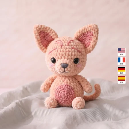 Sphynx Kitten – easy cat crochet pattern