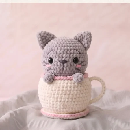 Teacup Kitten – cute cat crochet pattern (photo 2)