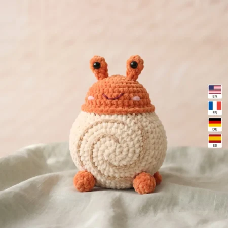 Hermit Crab – no-sew amigurumi crochet pattern