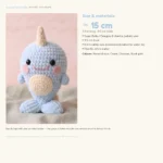 Narwhal – crochet whale pattern (photo 6)