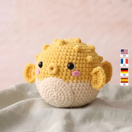 Pufferfish – no-sew amigurumi crochet pattern