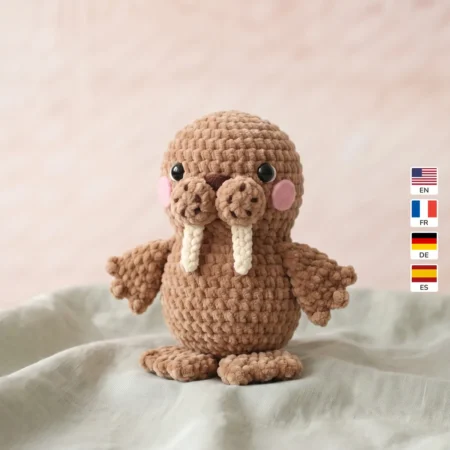 Walrus – no-sew amigurumi crochet pattern