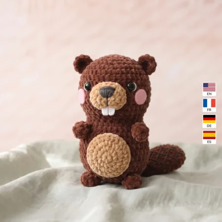Beaver – no-sew amigurumi crochet pattern
