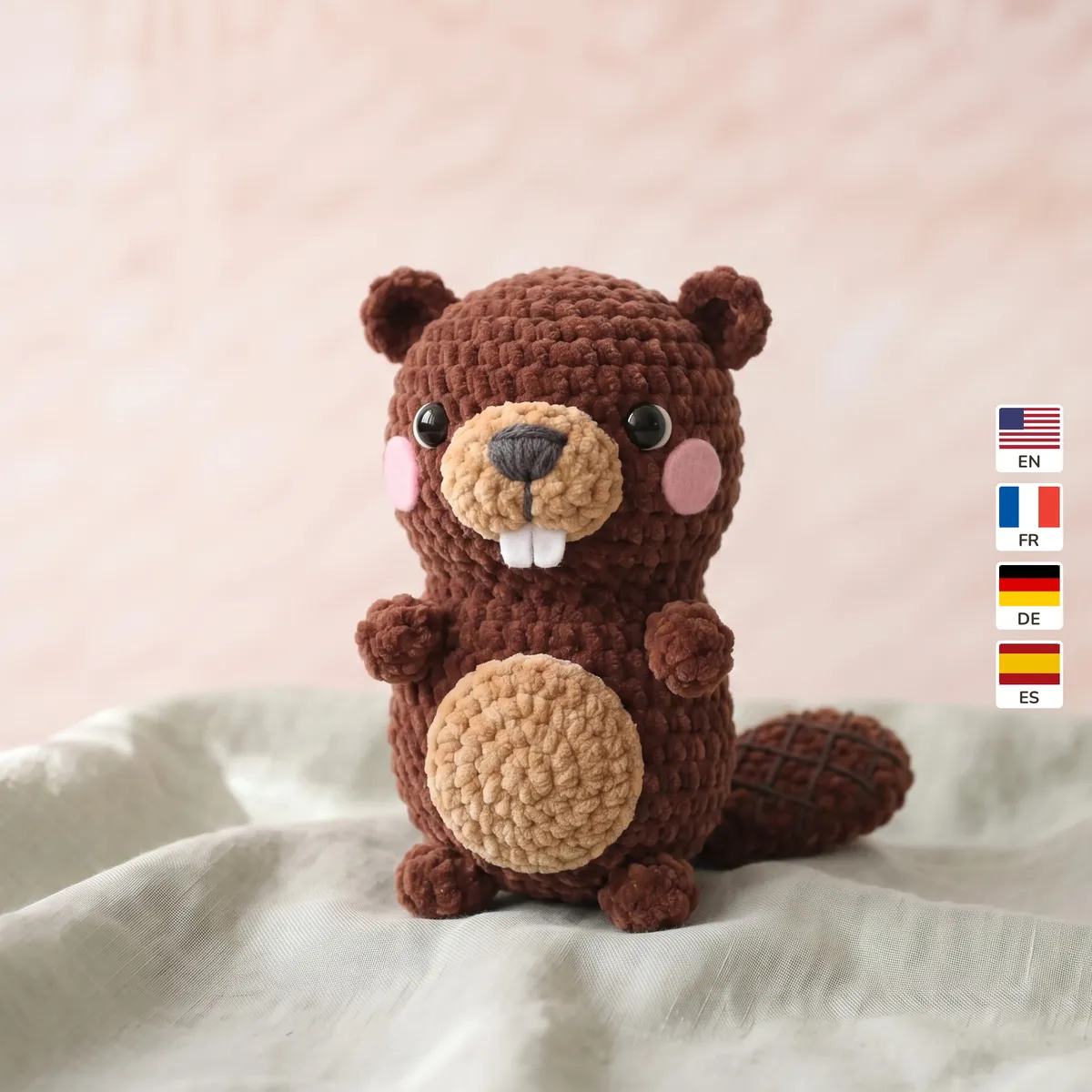 Beaver 1 Beaver – no-sew amigurumi crochet pattern