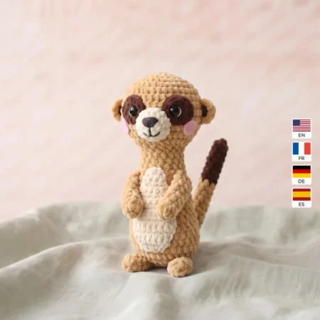 Meerkat – no-sew amigurumi crochet pattern