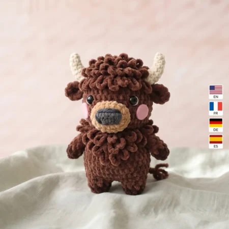 Bison – no-sew amigurumi crochet pattern