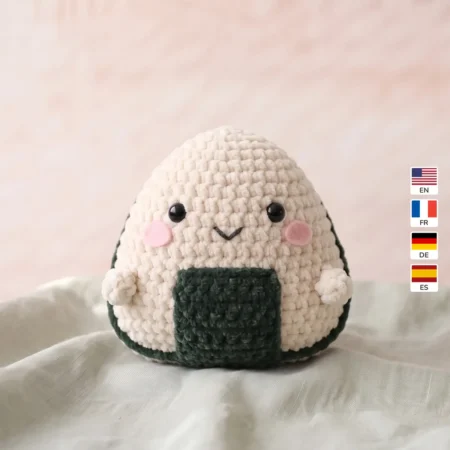 Onigiri – no-sew amigurumi crochet pattern