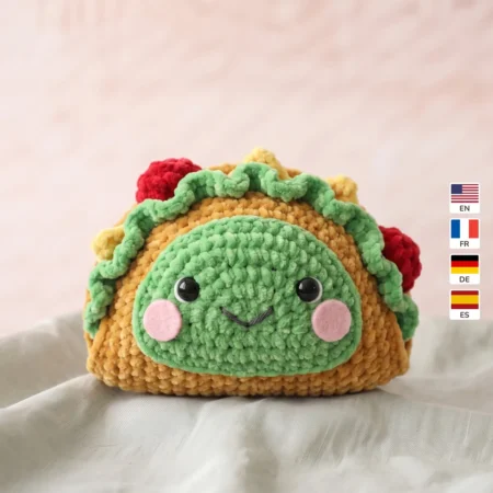 Taco – no-sew amigurumi crochet pattern