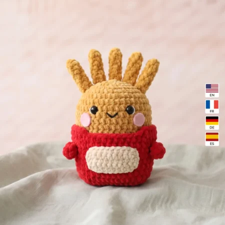 French Fries – no-sew amigurumi crochet pattern